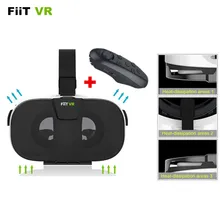New FIIT VR 3D Virtual Reality Phone Movies Video Headset Oculus Rift Google Cardboard 2.0 VR Glasses+Bluetooth Control Gamepad