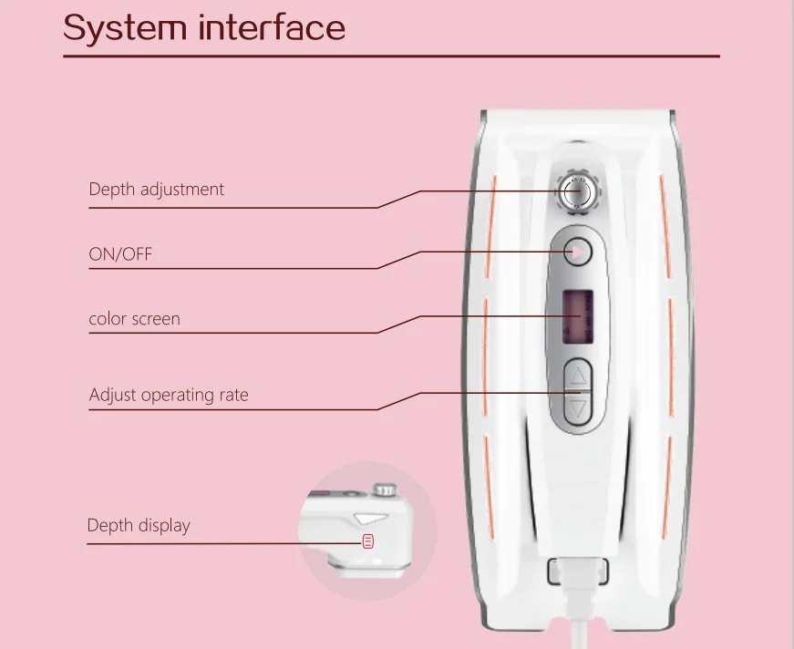 Newest 3 in 1 Portable Home use Mini HIFU 3 in 1 face lifting machineHIFU CE