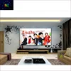 4K Home Theater ALR Long Throw Fixed Frame Black Crystal Projector Screen Fabric with Ultra Narrow Frame