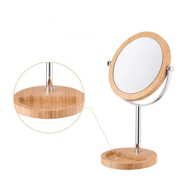 Fashion Wooden Frame Make Up Mirror Desktop Vanity Mirror For Sale
