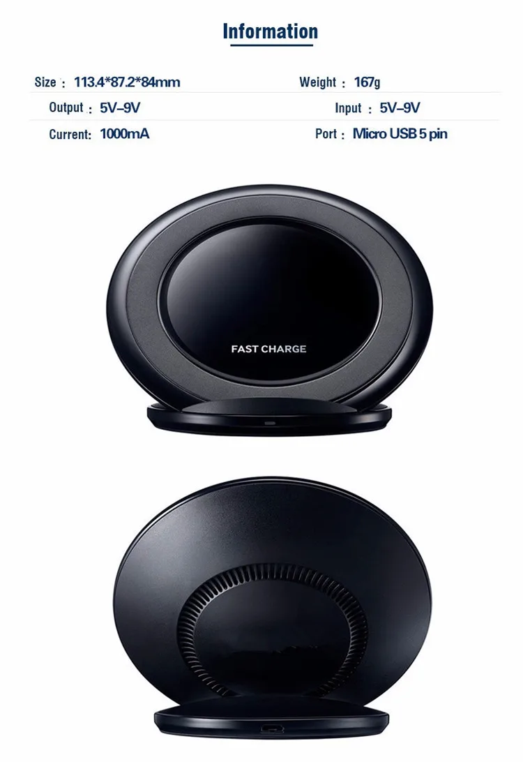 New Product For Iphone 8 X Fast Wireless Charger, For Samsung Wireless Charger Fast