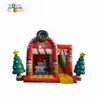 Inflatable Snowman Bouncer Christmas Castle With Slide Santa Claus Jumping Bouncy