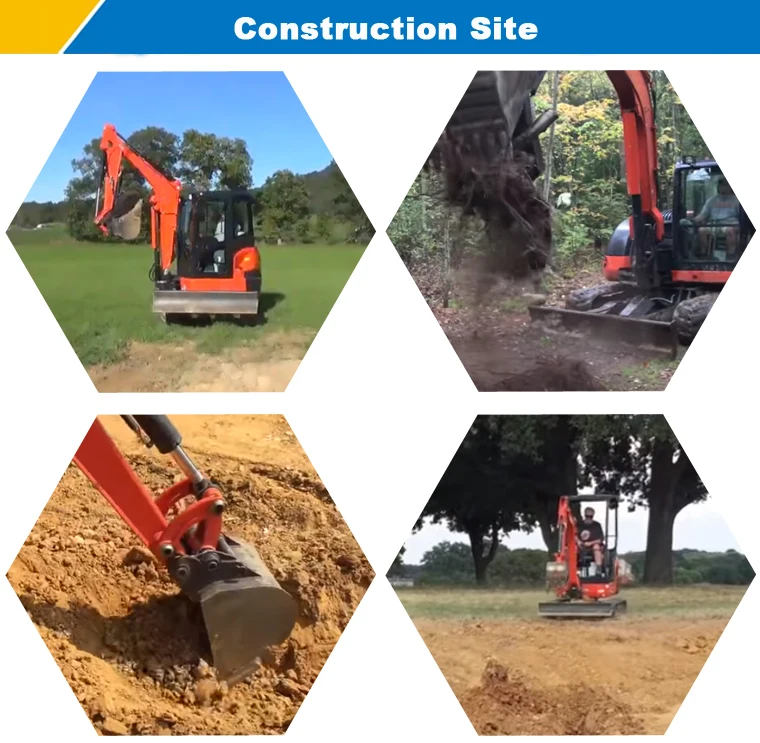 mini excavator site