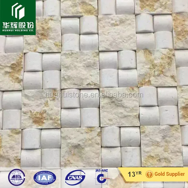 Mosaico Piedra Marmol Beige 30X30cm 