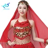 Indian Dance Bra Sequin Women Belly Coins Costumes Tops Halter Chiffon