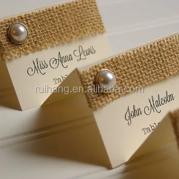 Burlap And Rustic Pearl Place Cards Wedding Table Numbers Card Lace Printing Diffe Burlap And Rustic Pearl Place Cards Wedding Table Numbers Card Lace Printing Diffe