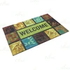 Rectangle flocking fabric Best sale Home decor Outdoor rubber mat