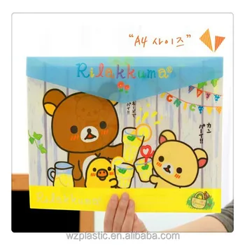 Customized Lovely Cartoon Pp File Decoration With School File