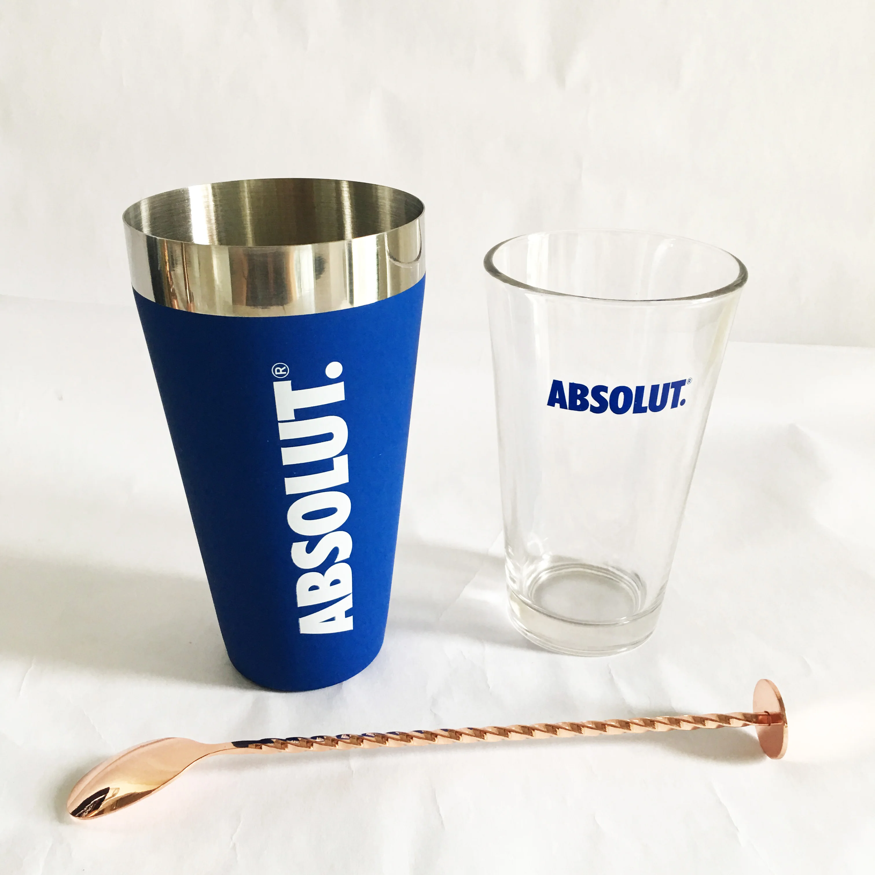 850ml Absolute Boston Cocktail Shaker With Glass Cup And Customized ...