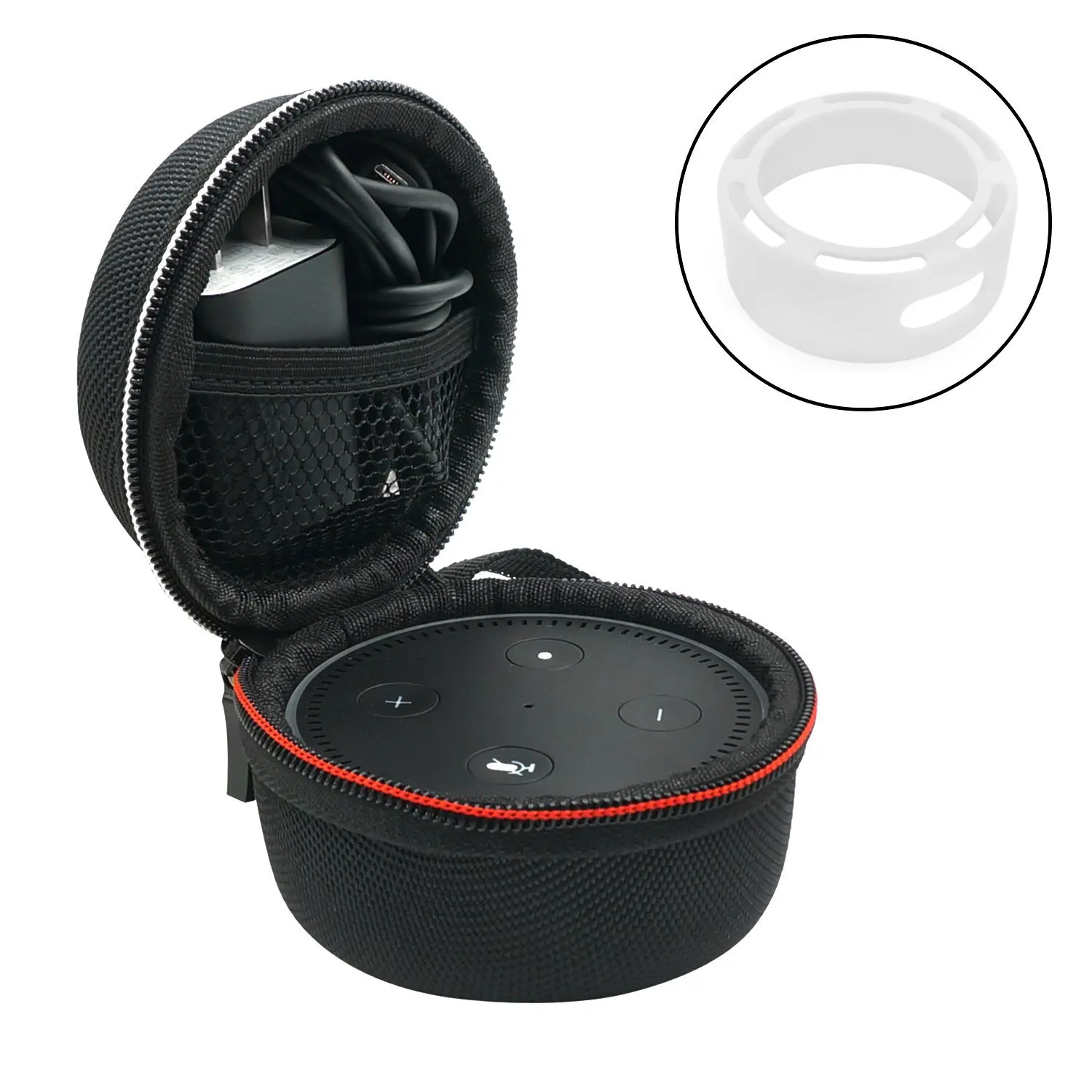 MagiDeal Portable Carrying Travel Bag Hard Case Cover for Amazon Echo Dot 2