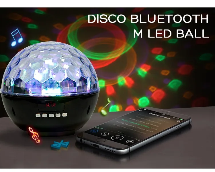 Dreamy colors disco light bluetooth speaker