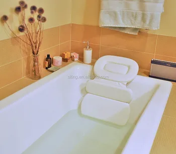 Luxurious Comfort Large White Vinyl Foam Relaxing Neck Spa Bath