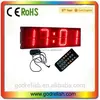 Godrelish 6" 4 Digits red Semi-Outdoor LED Digital Clock count down timer