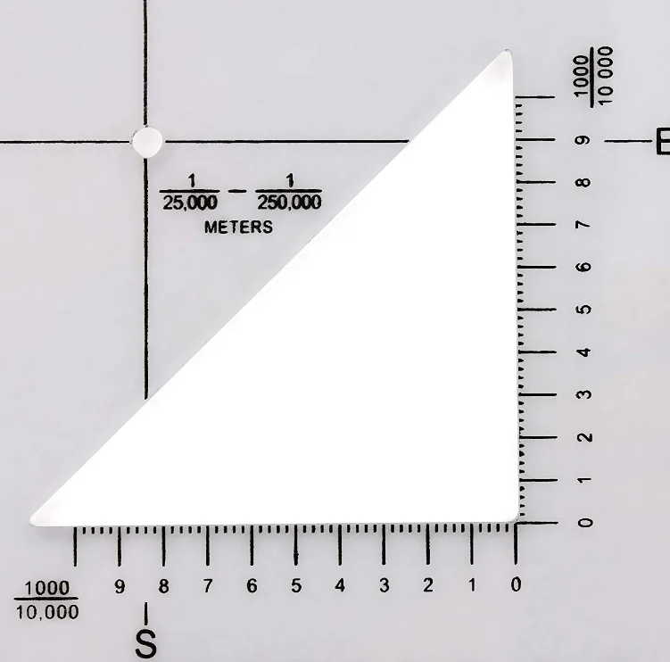1 50000 scale military map protractor