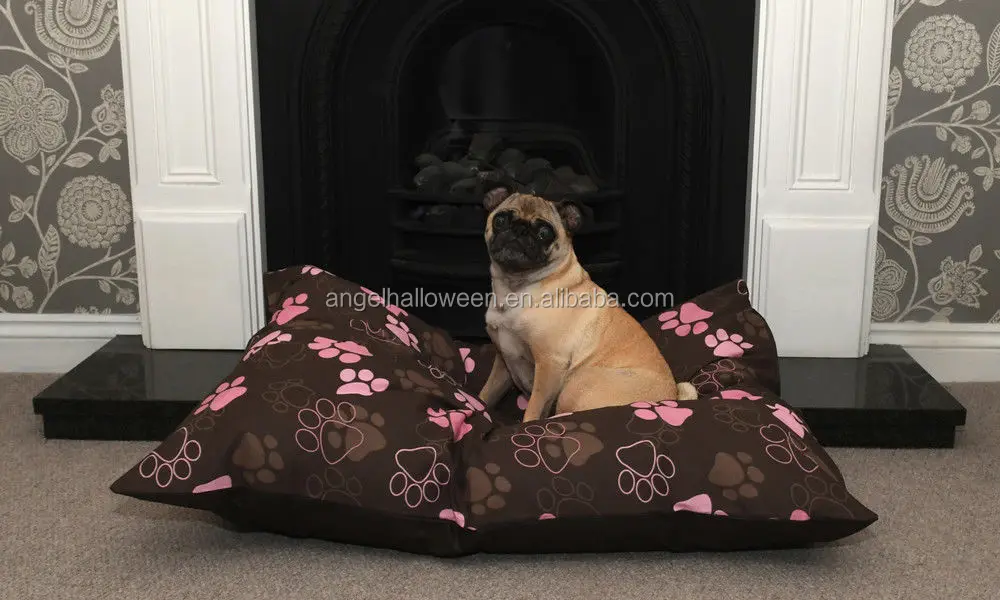 large dog bed with cover