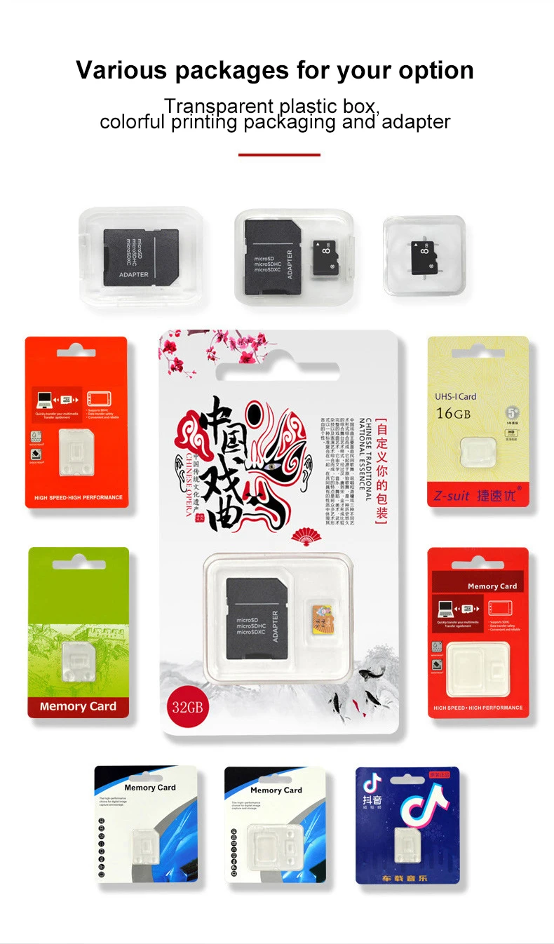 Custom LOGO High Speed 4 8 16 32 64 128 256GB Micro Tf Sd Memory Card - ANKUX.COM