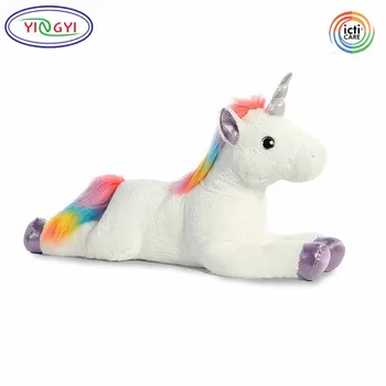 white stuffed unicorn