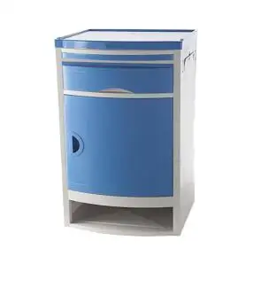 High Quality Hospital Movable ABS Bedside Storage Cabinet