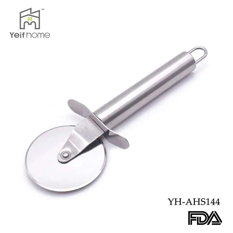 Kitchen gadgets tools round wheel pizza cutter with logo