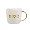 BSCI Ceramic Factory 14 Oz Ceramic Coffee Mug With XOXO Printing Perfect Gift for Girl/boy Friends