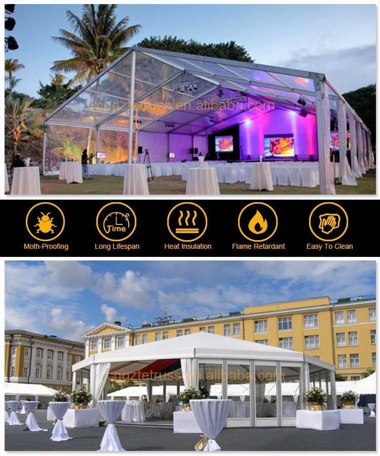 20m X 60m Air Conditioned Canopy Marquee Tent For Party Winter Party