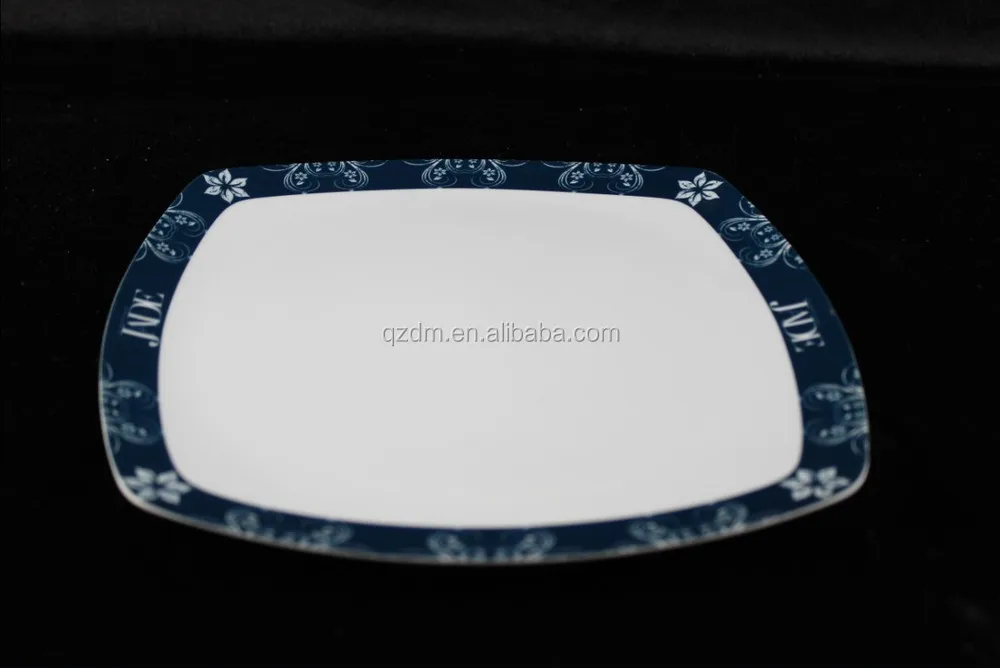 Cheap Plastic Square Plate Melamine Dessert plate