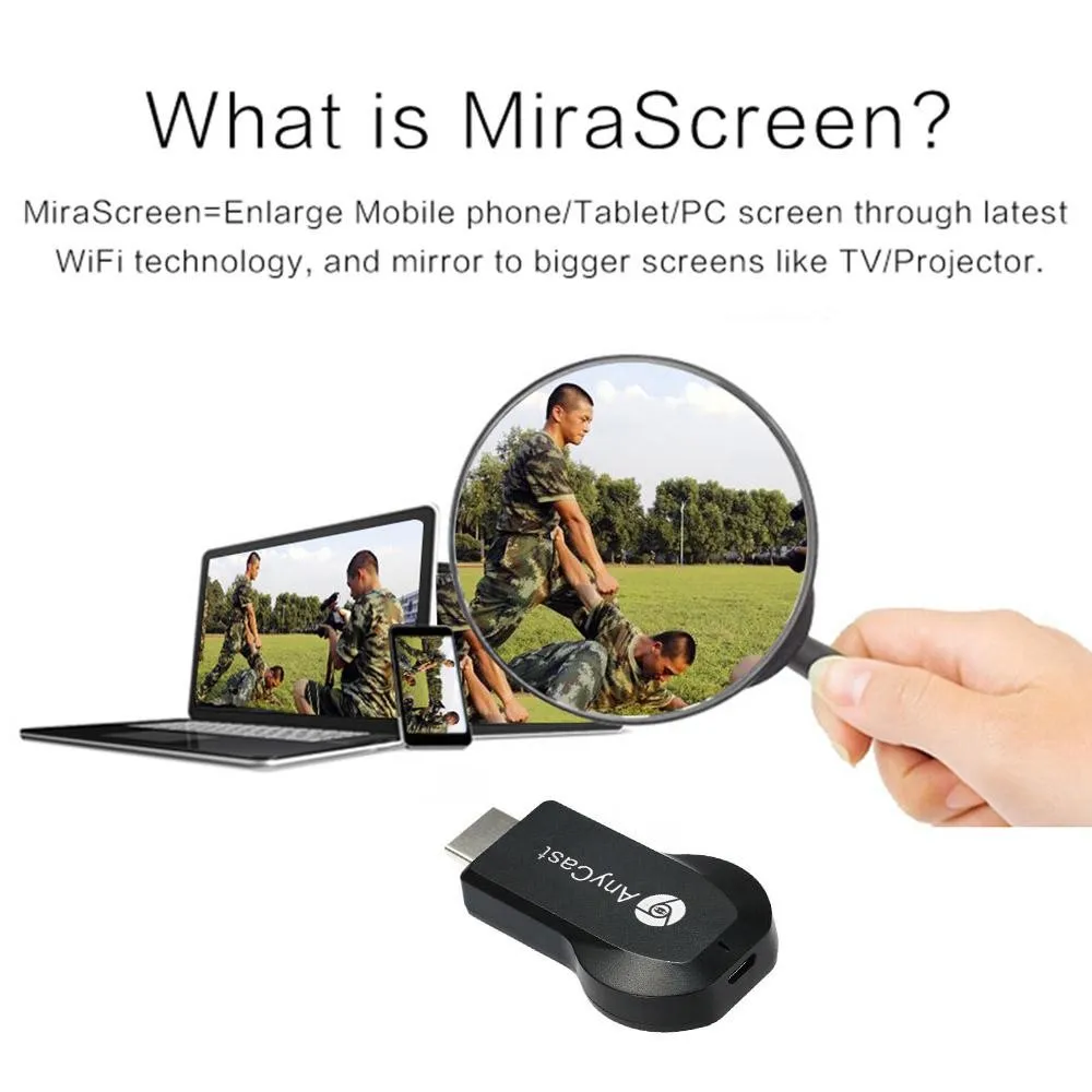 Hot Selling Miracast Wifi Dongle Anycast M2 Plus Dongle Anycast Dongle