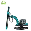 excavator tractor screw portable electric pile post driver machine