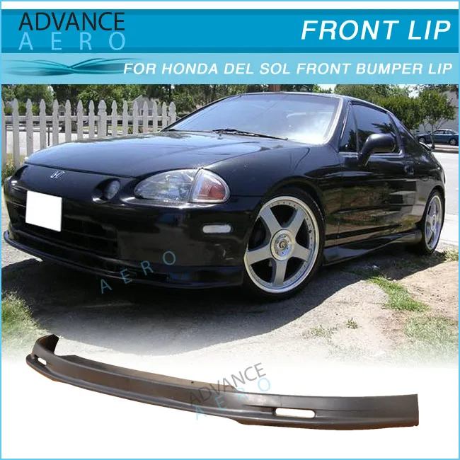 For 93 97 Honda Del Sol Mug Style Poly Urthane Pu Front Bumper Lip Spoiler Body Kits Buy For 93 97 Honda Del Sol Front Bumper Lip For Honda Del Sol Pu Lip Spoiler For