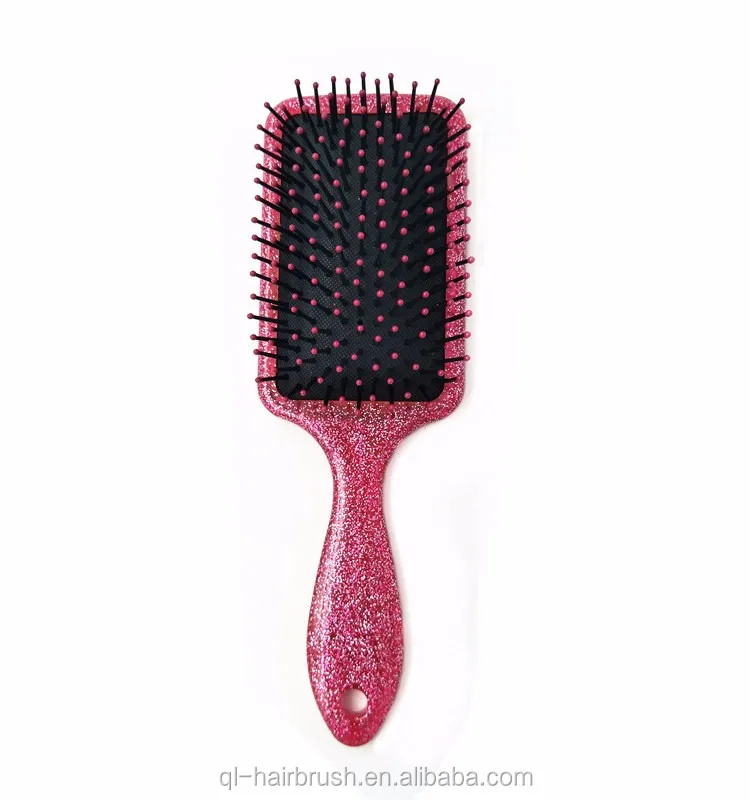 Hair Salon Equipment Bling Rhinestone Detangler Paddle Brush