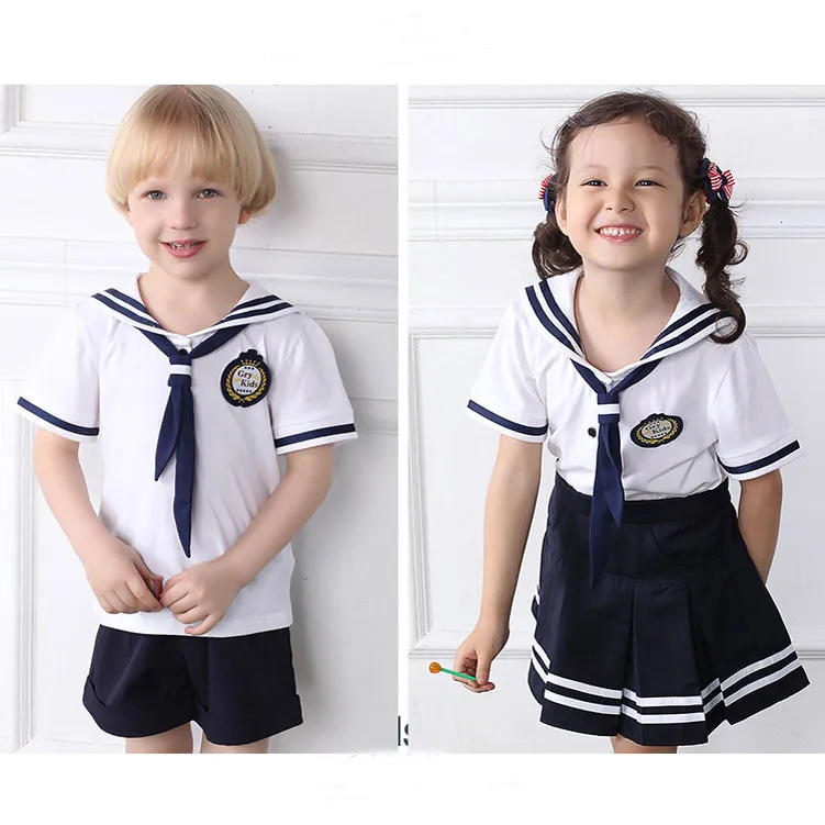 男の子と女の子のための美しいセーラースタイルの制服 Buy 制服 セーラースタイル制服 セーラー制服 Product On Alibaba Com