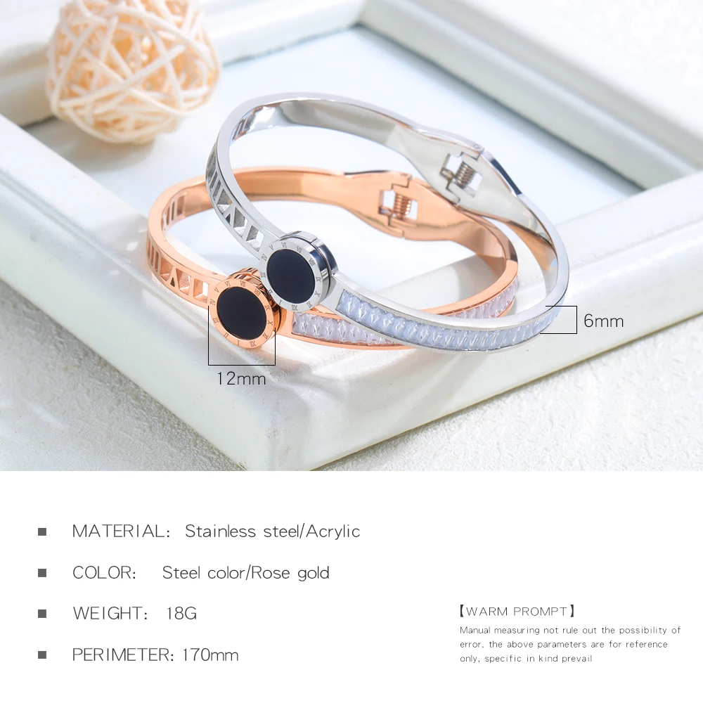 2019 New Arrivals Jewelry Bangle Women Bracelet Stainless Steel