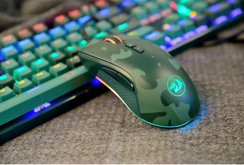 Latest Redragon S108 Wired Camouflage Color Gaming Keyboard And Mouse Combo