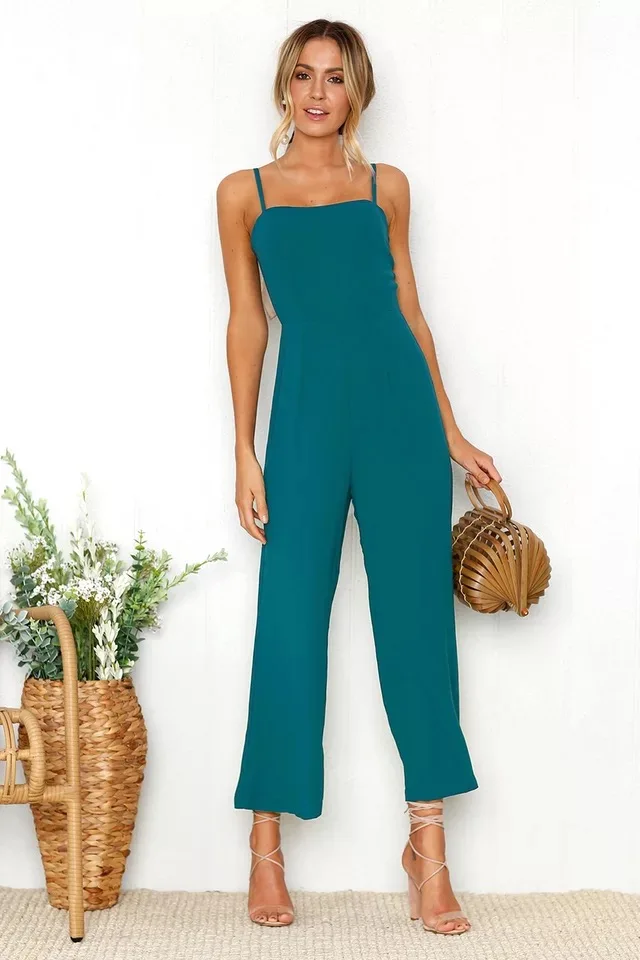 2018 Summer Sexy Women Off Shoulder Casual Jumpsuit Rompers spaghetti strap overall wide legs Bodycon Jumpsuits