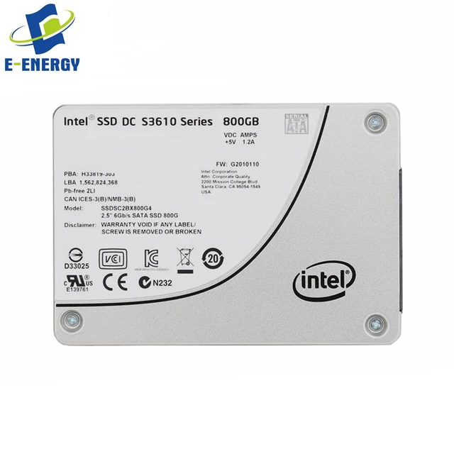 s3610 series 800g sata 2.5 ssdsc2bx800g401 ssd