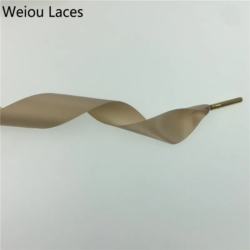 Weiou Ribbon Shoelaces Flat Shoestring Colorful Shoe Laces Silk