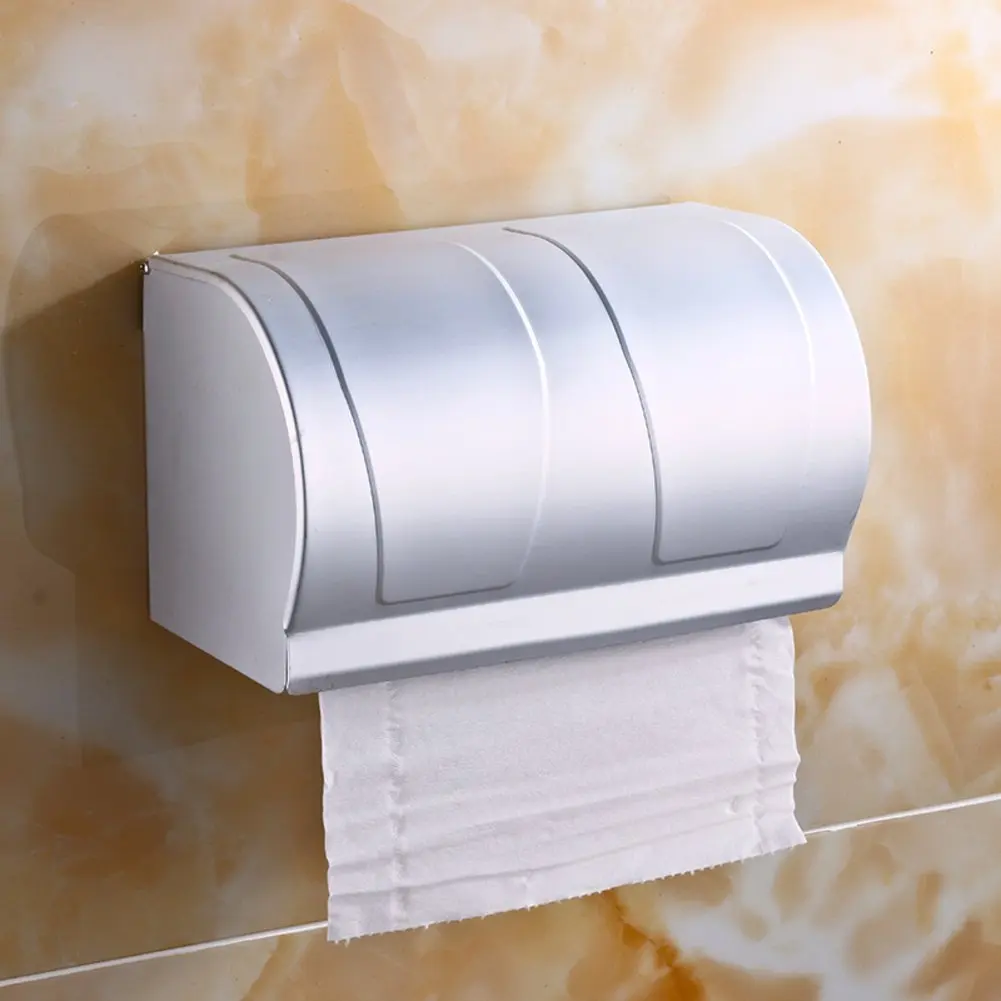 Space aluminum toilet tissue box/Toilet tray/Hygienic tray/Toilet paper holder/Hygienic tray/Tissue-paper basket-C