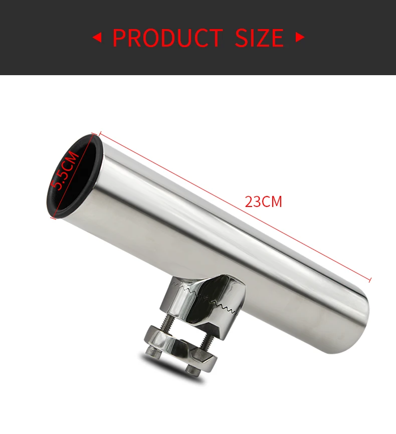 Stainless Clamp On Fishing Rod Holder Boat Marine Secure Durable Buy