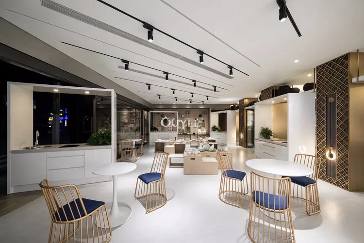 Modern Coffee Shop Interior Design Oem Cafe Bar Counter Furniture