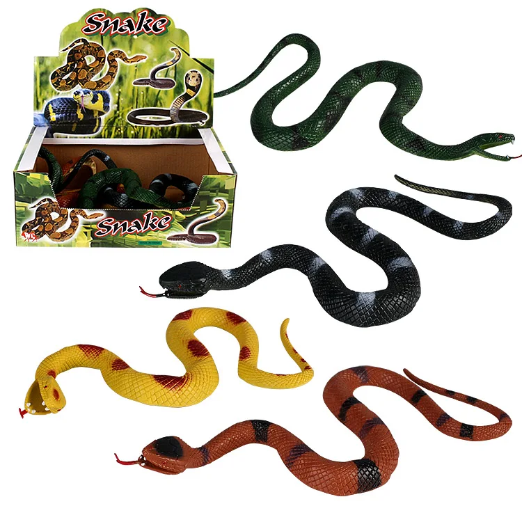 12 WIGGLEY COBRA SNAKES W WHISTLE toy fake play snake