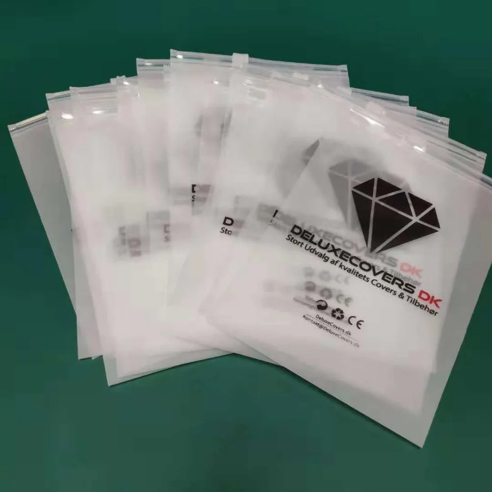 Resealable Custom Polybag Packaging Clear Plastic Zipper Bags For