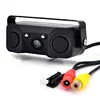 3 in 1 Car Parking sensor Rear View Camera with 2 Sensors Indicator buzzer Alarm Car Reverse Radar Assistance System car Camera