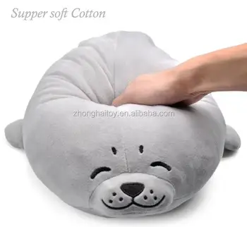 stuffed seal plush pillow toy