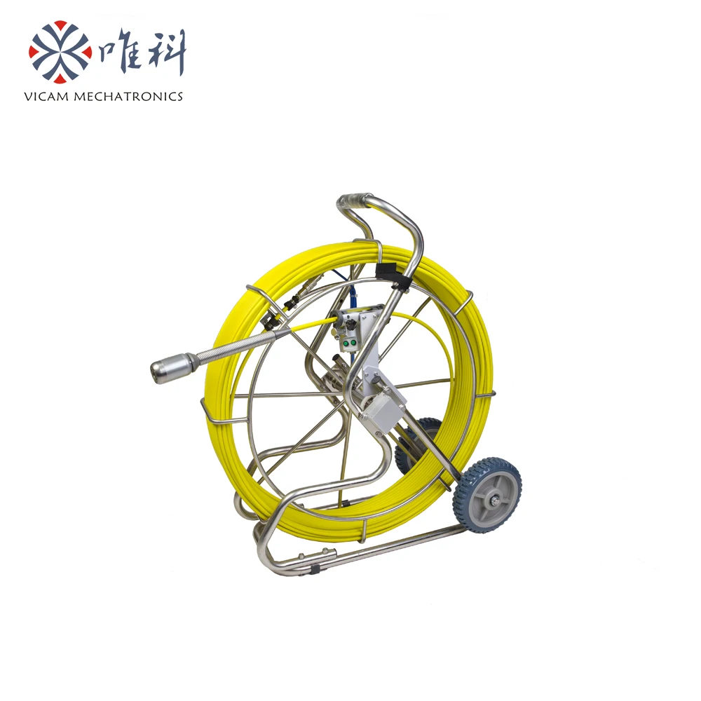 Vicam Industrial Endoscope inspection camera system V10-3288 with 40mm self-leveling camera with 9mm 60m-120m cable