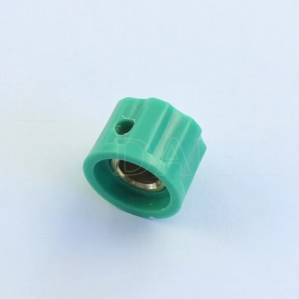 Mini Brass Insert 1/4 Shaft Plastic Control Effect Pedal Green Guitar