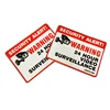 outdoor use CCTV camera security system warning stickers