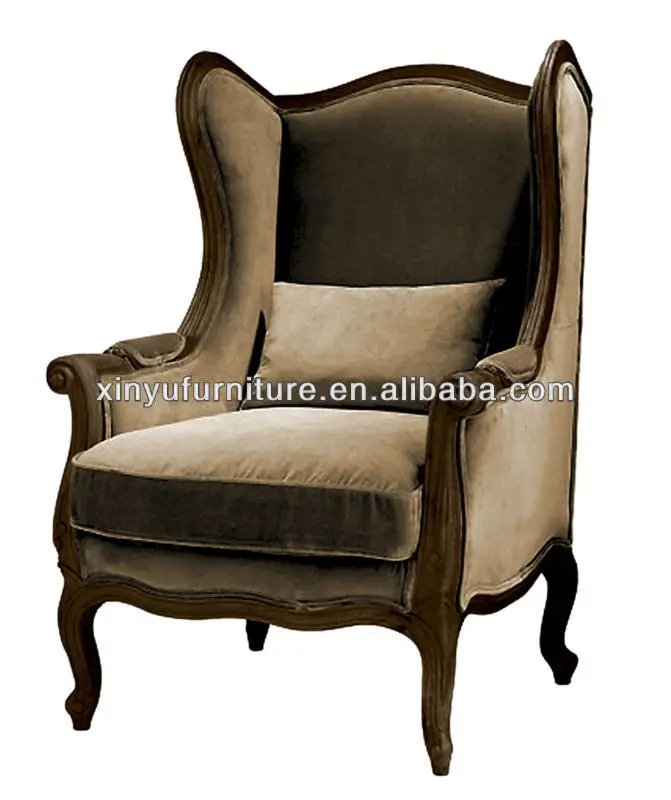 European Style Vintage Single Sofa For Living Room European Style Vintage Single Sofa For Living Room Fabric Clic French Wooden Product On