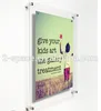 Perspex frame museum application clear acrylic wall mounted picture frame
