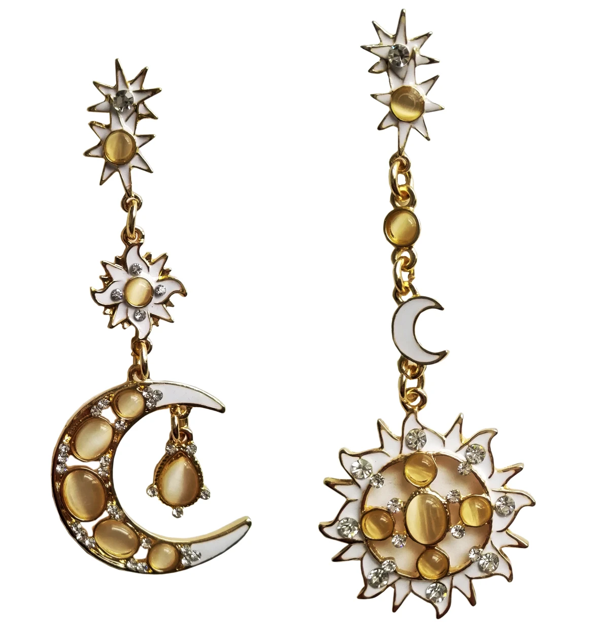 Beautiful Moon Sun Star Earrings Best Selling Star Moon Earring Super ...