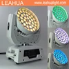 pro dmx stage 36x18w 6 in 1 rgbwa uv led moving head zoom